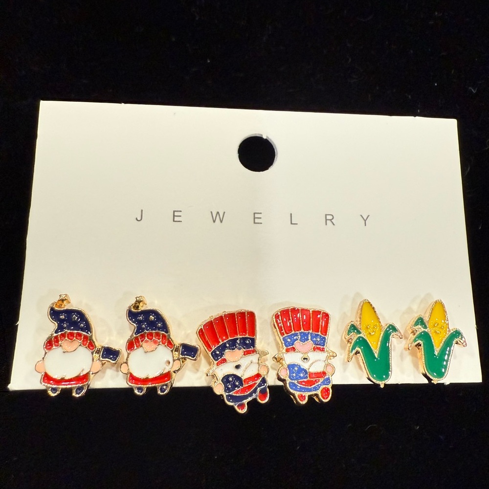 4th of July/Summer Fashion Earring Set
